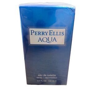 Perry Ellis AQUA Spray for Men 3.4 oz EDT NEW IN SEALED BOX